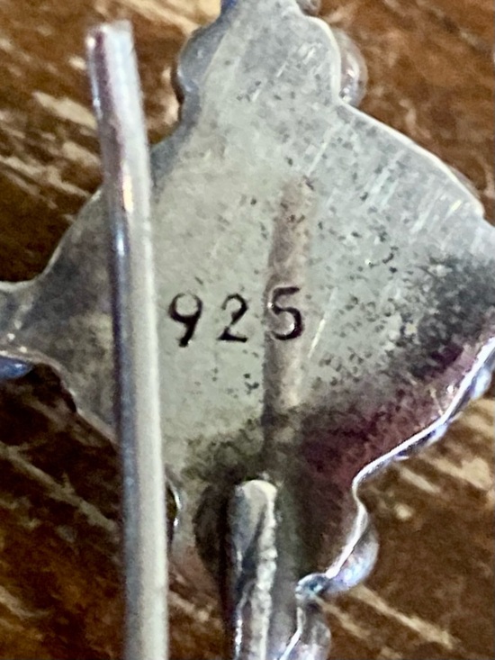 Sterling Silver Purple Drop Earrings 925 Jewelry - Picture 5 of 16